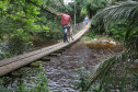 Morretes - Ponte sobre o rio do Pinto.Morretes, 17-01-20.Foto: Arnaldo Alves / AEN.