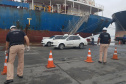 Um exercício simulado reuniu nesta sexta-feira (21) agentes de saúde, trabalhadores e autoridade portuária no combate ao coronavírus no Porto de Paranaguá. A simulação da chegada de um tripulante de navio com sintomas do novo Covid-19 reuniu Portos do Paraná, Agência Nacional de Vigilância Sanitária (Anvisa), Primeira Regional de Saúde, Samu, Hospital Regional do Litoral e o Órgão Gestor de Mão de Obra do Trabalhador Portuário (OGMO). Foto: Portos do Paraná