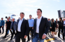O governador Carlos Massa Ratinho Junior participa junto com o ministro da Infraestrutura, Tarcísio Freitas; com o diretor-geral brasileiro da Itaipu Binacional, Joaquim Silva e Luna; e o presidente da Infraero, Hélio Paes de Barros Júnior, da solenidade autorização o início das obras de ampliação da pista de pouso do Aeroporto Internacional de Foz do Iguaçu. - Foz do Iguaçu, 28/02/2020 - Foto: Rodrigo Félix Leal/AEN