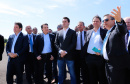 O governador Carlos Massa Ratinho Junior participa junto com o ministro da Infraestrutura, Tarcísio Freitas; com o diretor-geral brasileiro da Itaipu Binacional, Joaquim Silva e Luna; e o presidente da Infraero, Hélio Paes de Barros Júnior, da solenidade autorização o início das obras de ampliação da pista de pouso do Aeroporto Internacional de Foz do Iguaçu. - Foz do Iguaçu, 28/02/2020 - Foto: Rodrigo Félix Leal/AEN
