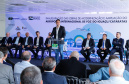 O governador Carlos Massa Ratinho Junior participa junto com o ministro da Infraestrutura, Tarcísio Freitas; com o diretor-geral brasileiro da Itaipu Binacional, Joaquim Silva e Luna; e o presidente da Infraero, Hélio Paes de Barros Júnior, da solenidade autorização o início das obras de ampliação da pista de pouso do Aeroporto Internacional de Foz do Iguaçu. - Foz do Iguaçu, 28/02/2020 - Foto: Rodrigo Félix Leal/AEN
