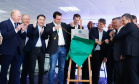 O governador Carlos Massa Ratinho Junior participa junto com o ministro da Infraestrutura, Tarcísio Freitas; com o diretor-geral brasileiro da Itaipu Binacional, Joaquim Silva e Luna; e o presidente da Infraero, Hélio Paes de Barros Júnior, da solenidade autorização o início das obras de ampliação da pista de pouso do Aeroporto Internacional de Foz do Iguaçu. - Foz do Iguaçu, 28/02/2020 - Foto: Rodrigo Félix Leal/AEN