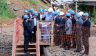 O governador Carlos Massa Ratinho Junior, junto com o ministro da Infraestrutura, Tarcísio Freitas, e o diretor-geral brasileiro da Itaipu Binacional, Joaquim Silva e Luna, vistoria nesta sexta-feira (28) as obras de construção da Ponte da Integração Brasil e Paraguai, em Foz do Iguaçu. O Governo do Paraná é o gestor da obra, que é financiada pela hidrelétrica binacional. - Curitiba, 28/02/2020 - Foto: Rodrigo Félix Leal/AEN