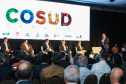 Governadores de sete estados participam neste sábado (29), em Foz do Iguaçu, do sexto encontro do Consórcio de Integração Sul e Sudeste (Cosud). O encontro acontece no Hotel Wish.   29/02/2020 -  Foto: Geraldo Bubniak/AEN