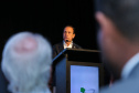 Goverandor Joao Doria do Estado de São Paulo.  Governadores de sete estados participam neste sábado (29), em Foz do Iguaçu, do sexto encontro do Consórcio de Integração Sul e Sudeste (Cosud). O encontro acontece no Hotel Wish.   29/02/2020 -  Foto: Geraldo Bubniak/AEN