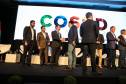 Governadores de sete estados participam neste sábado (29), em Foz do Iguaçu, do quinto encontro do Consórcio de Integração Sul e Sudeste (Cosud). O encontro acontece no Hotel Wish.   29/02/2020 -  Foto: Geraldo Bubniak/AEN