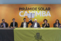 A Copel e a Prefeitura de Curitiba vão instalar uma usina pública de energia no aterro sanitário da Caximba. A instalação terá o formato de pirâmide e será movida a painéis solares e biomassa. A capacidade será de 5 Megawatt (MW).Foto: Copel