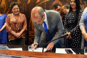 As Secretarias de Estado da Saúde e da Segurança Pública e Administração Penitenciária do Paraná renovam termo de cooperação técnica para o atendimento integral e humanizado às pessoas em situação de violência sexual. Foto: Antonio Américo/SESA