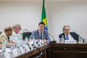 O  secretário da Casa Civil, Guto Silva participa nesta segunda-feira (16), de reunião com representantes do Tribunal de Justiça referente a Pandemia de Coronavirus.  Curitiba, 16/03/2020 - Foto: Geraldo Bubniak/AEN