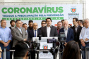 O Governo do Paraná apresentou nesta segunda-feira (16) as principais medidas adotadas para o enfrentamento da epidemia do coronavírus no Estado. Contidas em decreto assinado pelo governador Carlos Massa Ratinho Junior, as medidas reduzem as possibilidades de contato entre as pessoas para conter a propagação do vírus, determinam ações específicas no âmbito da saúde, ampliam a proteção a servidores incluídos em grupos de risco e fortalecem ações nas fronteiras e divisas.