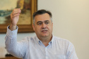 O Governador Carlos Massa Ratinho Junior recebe nesta quinta-feira (19),  representantes do Tribunal de Contas, Ministério Publico, Assembléia Legislativa e secretários de Estado para reunião de efeitos da Pandemia no Estado,  Curitiba, 19/03/2020 - Foto: Geraldo Bubniak/AEN
