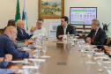 O Governador Carlos Massa Ratinho Junior recebe nesta quinta-feira (19),  representantes do Tribunal de Contas, Ministério Publico, Assembléia Legislativa e secretários de Estado para reunião de efeitos da Pandemia no Estado,  Curitiba, 19/03/2020 - Foto: Geraldo Bubniak/AEN