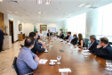 O Governador Carlos Massa Ratinho Junior recebe nesta quinta-feira (19),  representantes do Tribunal de Contas, Ministério Publico, Assembléia Legislativa e secretários de Estado para reunião de efeitos da Pandemia no Estado,  Curitiba, 19/03/2020 - Foto: Geraldo Bubniak/AEN