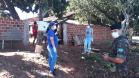 Soldados do Exército, militares estaduais, coordenadores municipais da Defesa Civil do Paraná, radioamadores voluntários e agentes de saúde municipais realizam uma grande ação de combate à dengue em 17 cidades do Estado. Foto: Defesa Civil