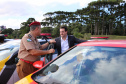 O Governador Carlos Massa Ratinho Junior entrega nesta sexta-feira (27/03),  118 viaturas para equipes da Policia Militar e Bombeiros  para auxiliar no combate a pandemia do novo coronavírus.  Curitiba, 27/03/2020 - Foto: Geraldo Bubniak/AEN