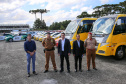 O Governador Carlos Massa Ratinho Junior entrega nesta sexta-feira (27/03),  118 viaturas para equipes da Policia Militar e Bombeiros  para auxiliar no combate a pandemia do novo coronavírus.  Curitiba, 27/03/2020 - Foto: Geraldo Bubniak/AEN