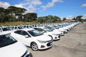 O Governador Carlos Massa Ratinho Junior entrega nesta sexta-feira (27/03),  118 viaturas para equipes da Policia Militar e Bombeiros  para auxiliar no combate a pandemia do novo coronavírus.  Curitiba, 27/03/2020 - Foto: Geraldo Bubniak/AEN
