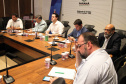Governadores dos estados que forma o Consórcio de Integração Sul e Sudeste (Cosud) se reuniram nesta quinta-feira (02/04), por meio de videoconferência, para debater questões de saúde e impactos econômicos provocados pela pandemia do novo coronavírus.

Foto: Ari Dias/AEN