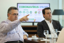 O governador Carlos Massa Ratinho Junior se reuniu nesta sexta-feira (03), no Palácio Iguaçu, com um grupo de infectologistas de alguns dos principais hospitais de referência de Curitiba. O encontro serviu para analisar o momento atual de enfrentamento ao coronavírus no Paraná e alinhar estratégias para as próximas semanas.