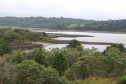 Barragem do Iraí - Construída entre os Municípios de Pinhais e Piraquara, Paraná, a barragem do Rio Iraí destina-se ao abastecimento de água da região metropolitana de Curitiba. 07/04/2020 -  Foto: Geraldo Bubniak/AEN