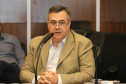 O Governador Carlos Massa Ratinho Junior em videoconferencia nesta terça-feira (07/04),  em reunião com Deputados Estaduais no Palácio Iguaçu. Na foto, Secretario de Estado da Saúde do Paraná, Beto Preto.   Curitiba, 07/04/2020 - Foto: Geraldo Bubniak/AEN