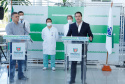 O governador Carlos Massa Ratinho Junior visita o  Hospital do Rocio, em Campo Largo. 