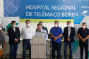 14.04.2020 - Governador Carlos Massa Ratinho Junior visita o Hospital Regional de Telêmaco Borba. Foto: Gilson Abreu/AEN