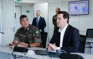O governador Carlos Massa Ratinho Junior esteve nesta quinta-feira (16) na 5ª Divisão do Exército Brasileiro, em Curitiba. Ele foi recebido pelo comandante da 5ª Divisão, general Carlos José Russo Assumpção Penteado, e pelo comandante da 5ª Região Militar, general Claudio Senko Penkal. A unidade é responsável por Paraná e Santa Catarina.