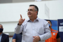 O governador Carlos Massa Ratinho Junior esteve nesta quinta-feira (23) no Hospital Regional Universitário dos Campos Gerais, em Ponta Grossa, e anunciou o repasse de mais de R$ 28 milhões para ações de combate ao novo coronavírus na região.