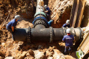 Sanepar conclui obra que vai melhorar distribuição de água
 . Foto:Sanepar