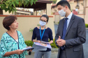Blitz educativa aborda violência doméstica em condomínios. Foto:SEJUF