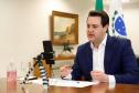 O governador Carlos Massa Ratinho Junior destacou nesta quarta-feira (6) que a união entre os três poderes e o Ministério Público tem sido fator fundamental no combate ao novo coronavírus no Paraná. Ele disse que essa integração será primordial para enfrentar o instante posterior da pandemia, para atender os mais vulneráveis, o setor privado e aqueles que perderam seus empregos.