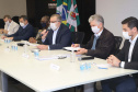 As secretarias de Estado da Justiça, Família e Trabalho e da Agricultura e Abastecimento e a Celepar apresentaram nesta sexta-feira (08) o cronograma e processo de distribuição do Cartão Comida Boa em Curitiba, a partir da próxima segunda-feira.Foto: SEJUF