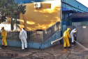 Sanepar faz desinfecção contra coronavírus em Cornélio Procópio. Foto: Sanepar