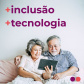 Empregados da Celepar ajudam população a usar tecnologias. Imagem: Celepar