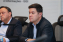 O governador Carlos Massa Ratinho Junior se reuniu nesta segunda-feira (18) por videoconferência com representantes do setor madeireiro do Paraná. Os empresários apresentaram as iniciativas adotadas desde o começo da pandemia para manutenção das atividades e dos empregos, seguindo as orientações do Governo do Estado, e uma pauta para retomada gradual dos investimentos.   Curitiba, 18/05/2020 - Foto: Geraldo Bubniak/AEN
