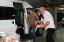 Servidores da Segurança arrecadam mais de 20 toneladas de alimentos. Foto:SESP