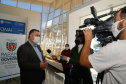 26/05/2020 - Secretário da Saúde Beto Preto vistoria a finalização da obra do Hospital Regional de Telêmaco Borba.
Foto Gilson Abreu/AEN