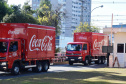 O Complexo Hospitalar do Trabalhador (CHT), em Curitiba, recebeu nesta terça-feira (26) uma doação de 24 mil garrafas de água (12 mil litros) da Coca-Cola FEMSA Brasil. Cerca de dois mil profissionais de saúde serão beneficiados nas unidades próprias que fazem parte do CHT: o Hospital do Trabalhador, o Centro Hospitalar de Reabilitação e o Hospital de Infectologia e Retaguarda Clínica Oswaldo Cruz. 
Foto: Américo Antonio/SESA