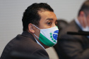 O Governador Carlos Massa Ratinho Junior em reuniao nesta quarta-feira (03/06),  com  Superintendente Geral do Hospital Erasto Gaertner, Adriano Lago, Secretário de Estado da Saude, Beto Preto e deputados no Palácio Iguaçu.  Curitiba, 03/06/2020 - Foto: Geraldo Bubniak/AEN