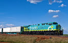 Ferroeste ultrapassa marca de mil contêineres transportados.Foto: Divulgação/Brado Logística