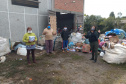 A Secretaria de Estado do Desenvolvimento Sustentável e do Turismo entregou 2.185 máscaras de pano para 29 cooperativas de materiais reciclados de 24 municípios paranaenses. A ação busca proteger os catadores de materiais recicláveis durante a pandemia do Covid-19. O repasse aconteceu a partir de segunda-feira (01). Foto: Divulgação/SEDEST