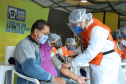 de proteção e prevenção aos profissionais que cortam as rodovias do Paraná garantindo o abastecimento das famílias, inclusive durante a pandemia de coronavírus.  
Foto: José Fernando Ogura/AEN