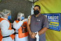 de proteção e prevenção aos profissionais que cortam as rodovias do Paraná garantindo o abastecimento das famílias, inclusive durante a pandemia de coronavírus.  
Foto: José Fernando Ogura/AEN