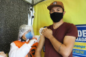 de proteção e prevenção aos profissionais que cortam as rodovias do Paraná garantindo o abastecimento das famílias, inclusive durante a pandemia de coronavírus.  
Foto: José Fernando Ogura/AEN