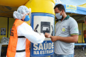 de proteção e prevenção aos profissionais que cortam as rodovias do Paraná garantindo o abastecimento das famílias, inclusive durante a pandemia de coronavírus.  
Foto: José Fernando Ogura/AEN