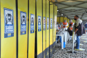 de proteção e prevenção aos profissionais que cortam as rodovias do Paraná garantindo o abastecimento das famílias, inclusive durante a pandemia de coronavírus.  
Foto: José Fernando Ogura/AEN