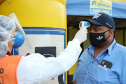 de proteção e prevenção aos profissionais que cortam as rodovias do Paraná garantindo o abastecimento das famílias, inclusive durante a pandemia de coronavírus.  
Foto: José Fernando Ogura/AEN
