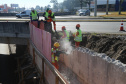 Obras Comec  - Av Rui Barbosa, no cruzamento com a Av das Torres  - Sao José dos Pinhais-  29/05/2020 - Foto: Geraldo Bubniak/AEN