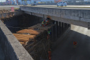 Obras Comec  - Av Rui Barbosa, no cruzamento com a Av das Torres  - Sao José dos Pinhais-  29/05/2020 - Foto: Geraldo Bubniak/AEN